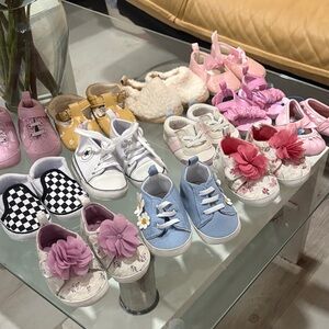 INFANT CANVAS 3D DAISY BLUE SNEAKERS lot mix